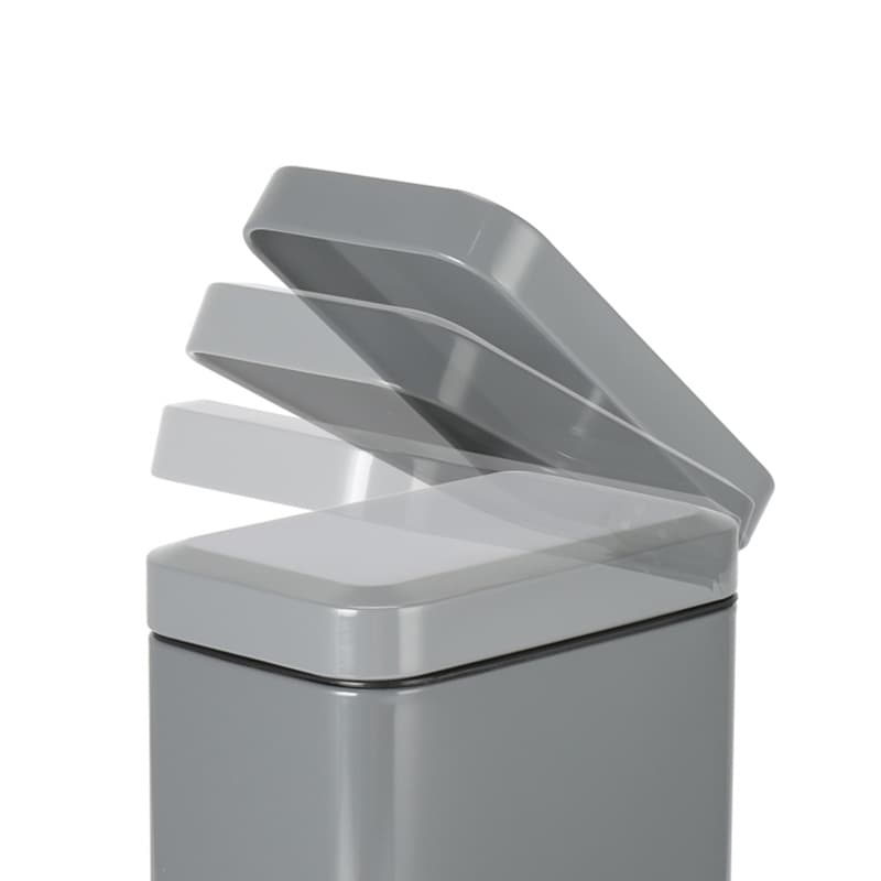 5L スリム蓋付きペダル式ゴミ箱