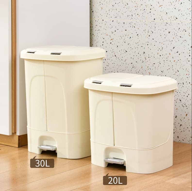 キッチン ゴミ箱 静音機能付き分別ダストボックス