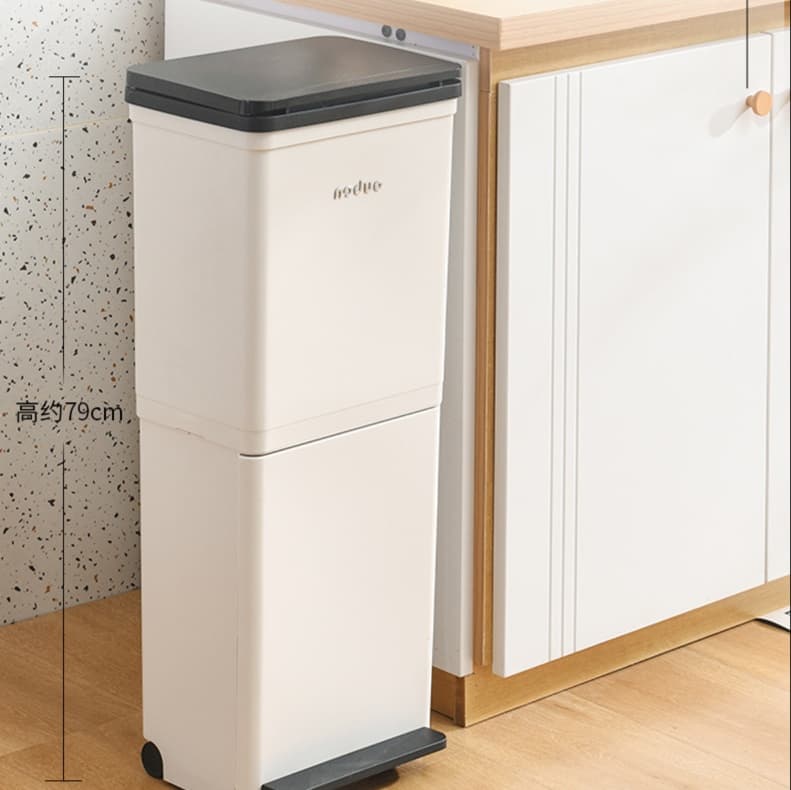 キッチン ゴミ箱 足踏み式二段分別キッチンゴミ箱