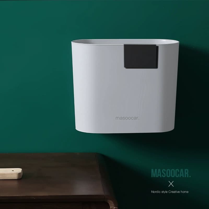 マグネット式壁掛けゴミ箱