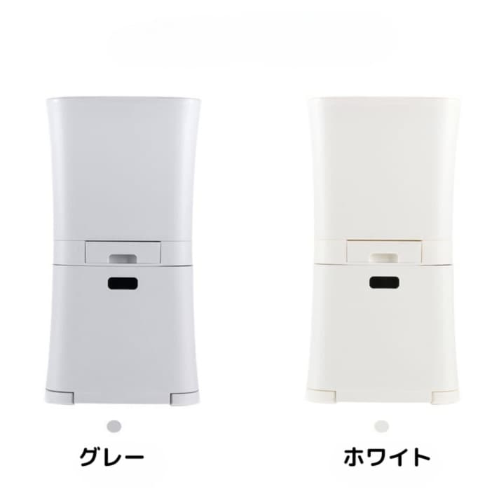 二分別蓋付きスリム縦型ゴミ箱