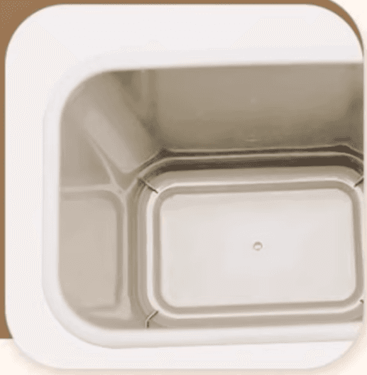 揺動式蓋付き大容量プラスチック製縦型ゴミ箱