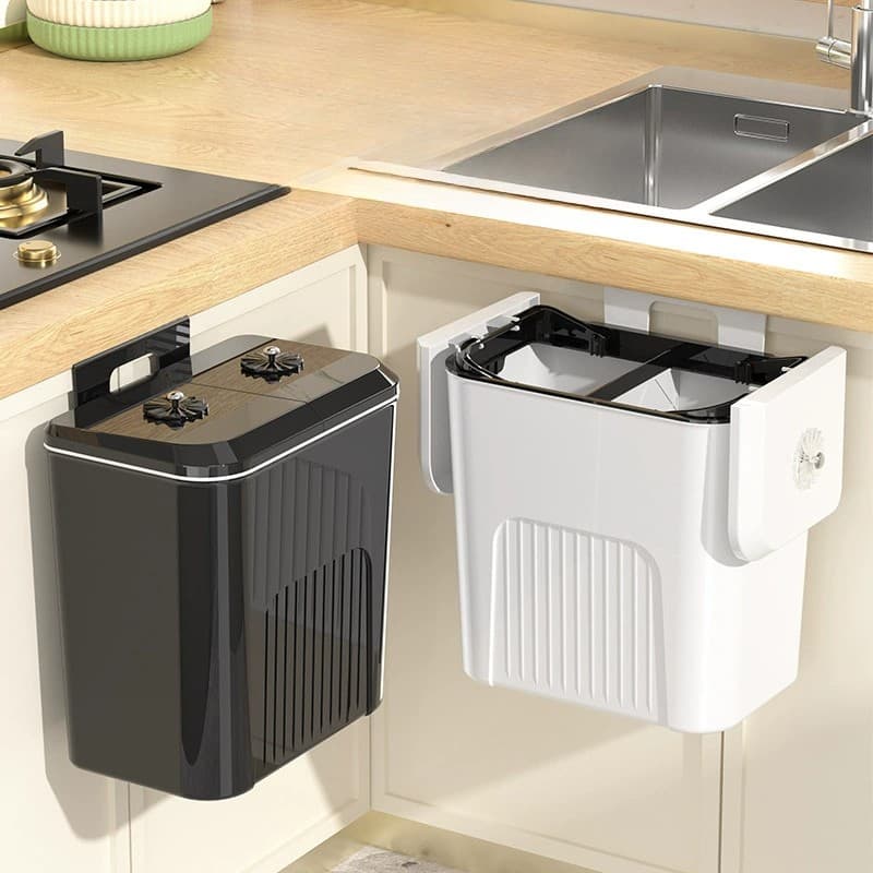 省スペース壁掛け式キッチンごみ箱