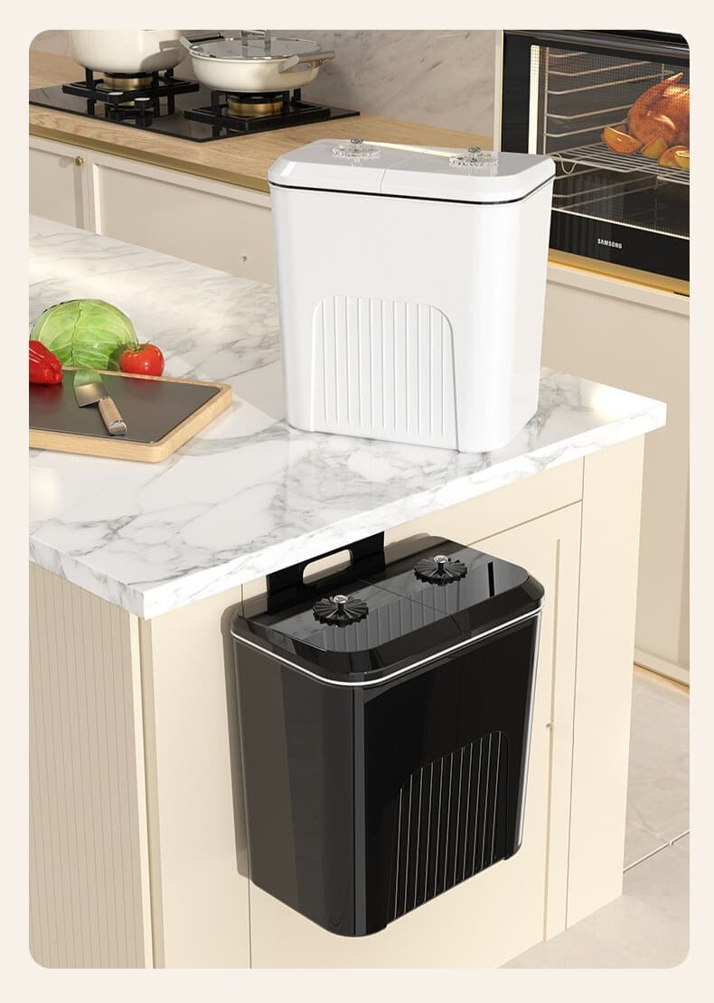 省スペース壁掛け式キッチンごみ箱