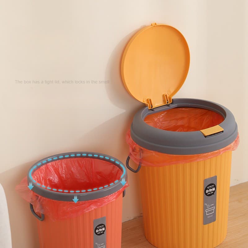 シンプルデザイン 10L容量プラスチックごみ箱