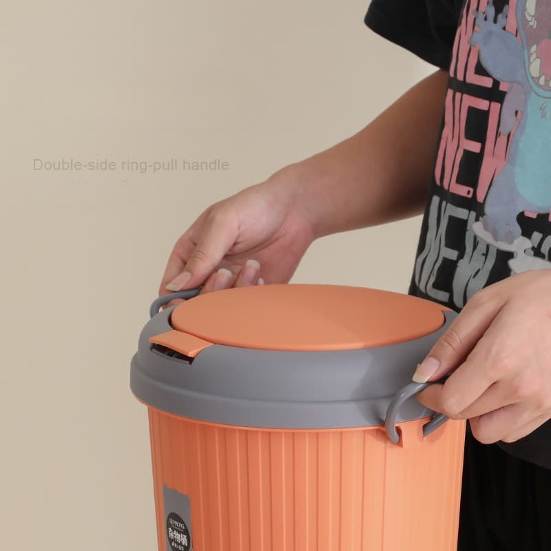 シンプルデザイン 10L容量プラスチックごみ箱