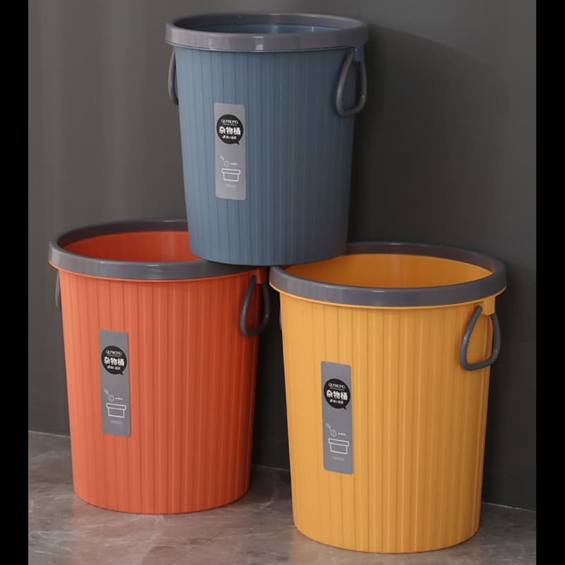 シンプルデザイン 10L容量プラスチックごみ箱