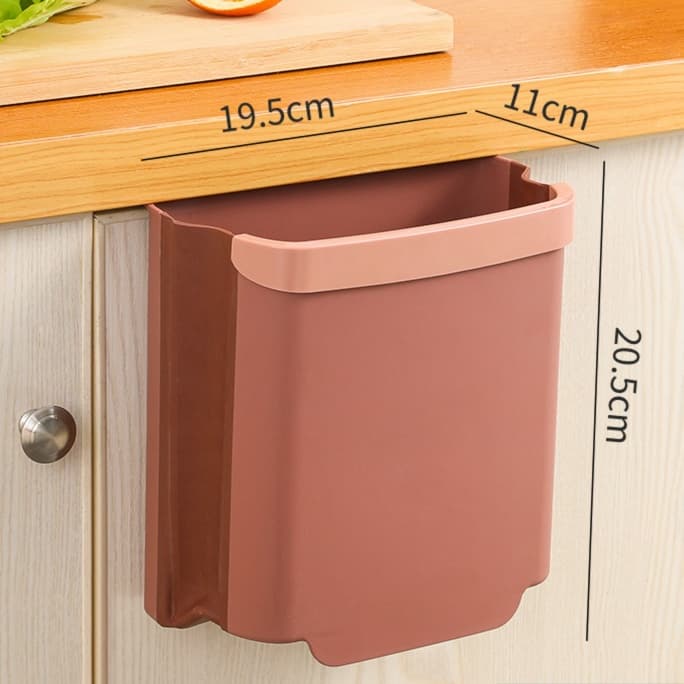 折りたためる壁掛け型ごみ箱