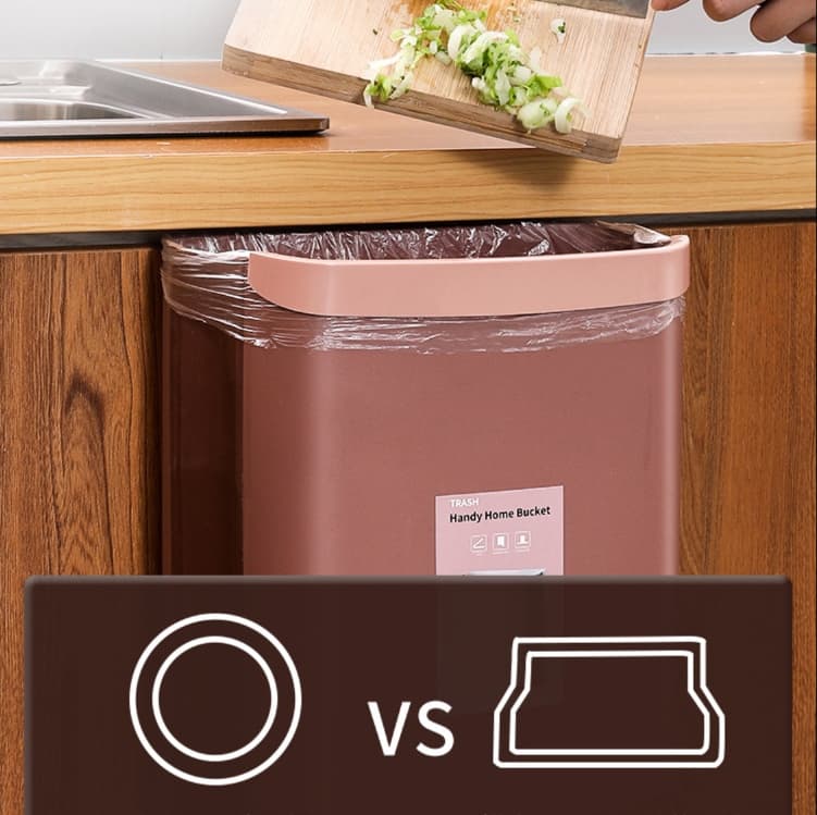 折りたためる壁掛け型ごみ箱