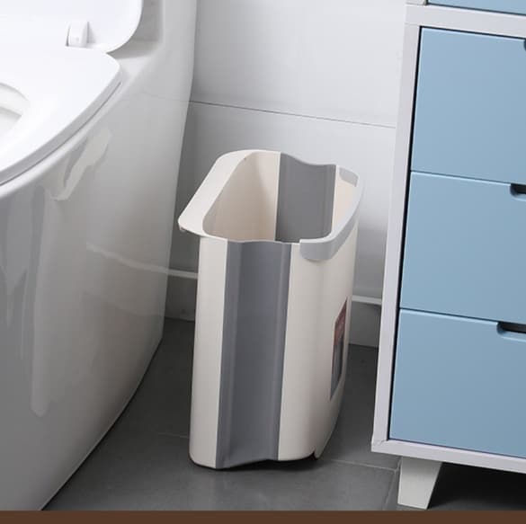 折りたためる壁掛け型ごみ箱