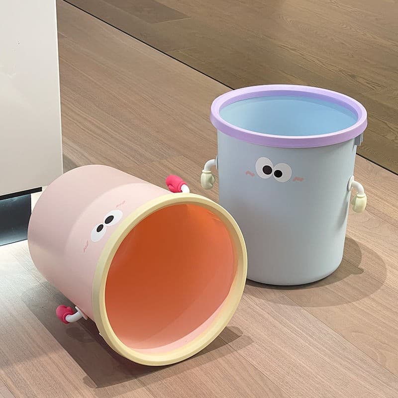 かわいいキャラクター風ごみ箱