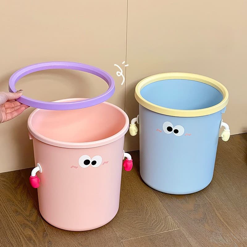 かわいいキャラクター風ごみ箱