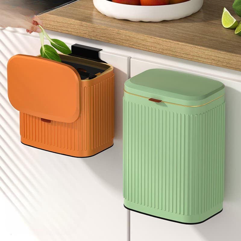 カラー豊富　壁掛け式キゴミ箱