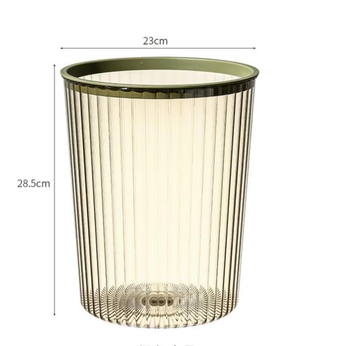 縦筋模様 プラスチック製 ごみ箱