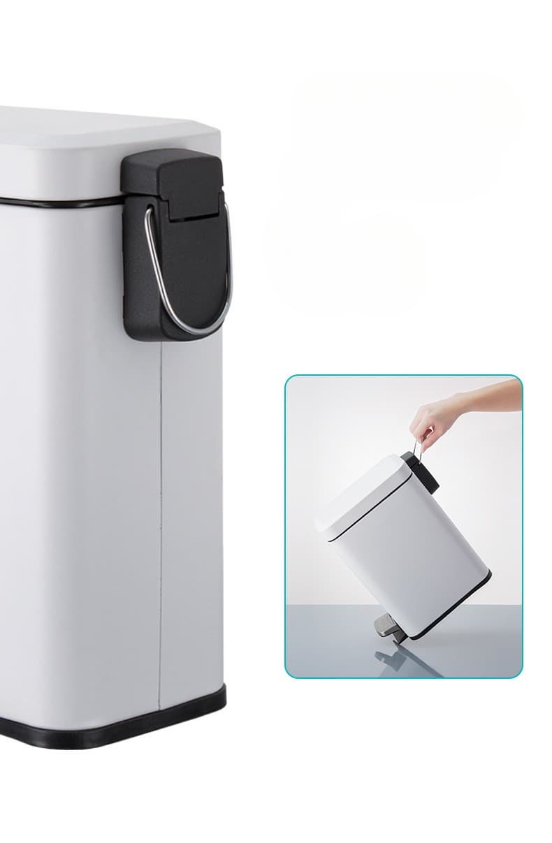 5L スリム蓋付きペダル式ゴミ箱