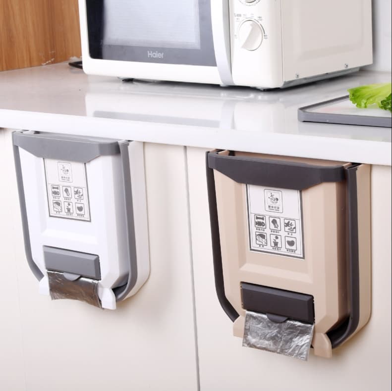 折りたたみ式キッチン壁掛けゴミ箱