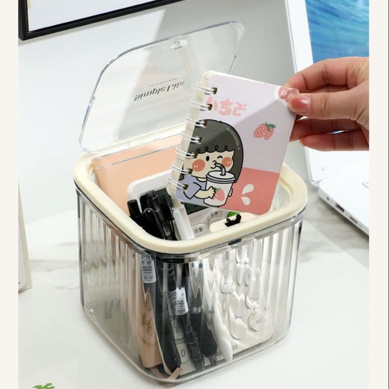 シンプル角型 おしゃれ卓上ゴミ箱