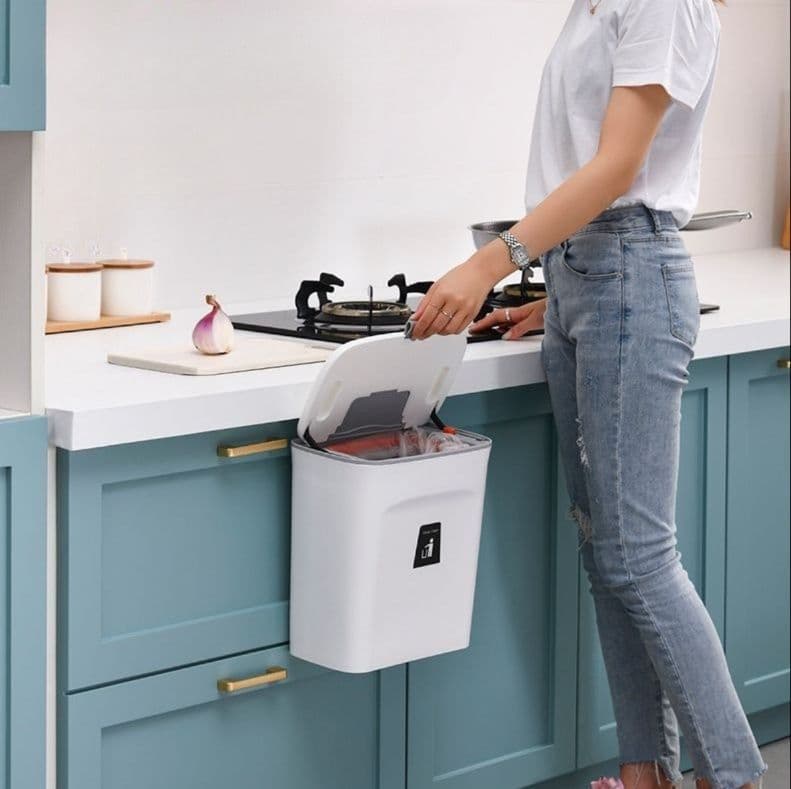 マグネット収納スリム壁掛けゴミ箱