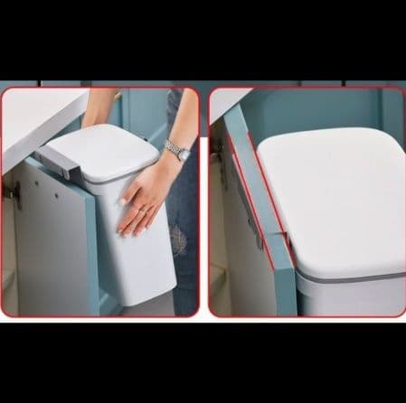 マグネット収納スリム壁掛けゴミ箱