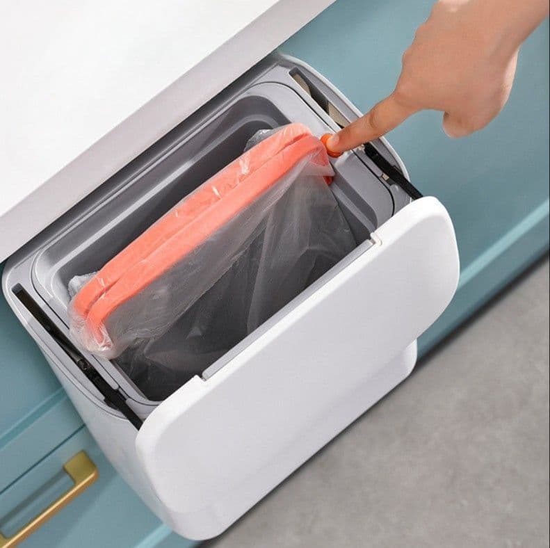 マグネット収納スリム壁掛けゴミ箱