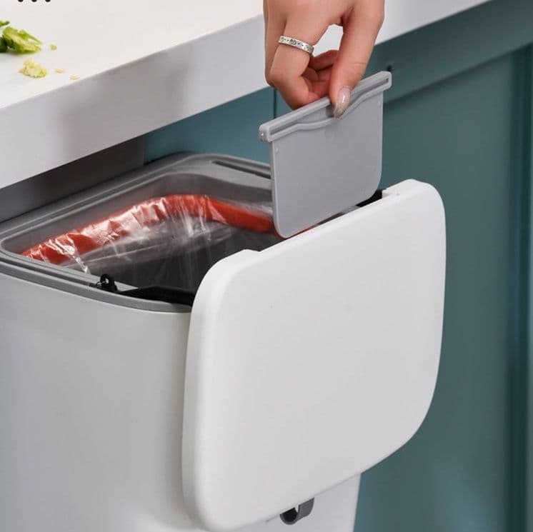 マグネット収納スリム壁掛けゴミ箱