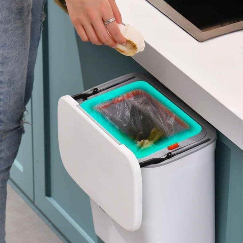 マグネット収納スリム壁掛けゴミ箱