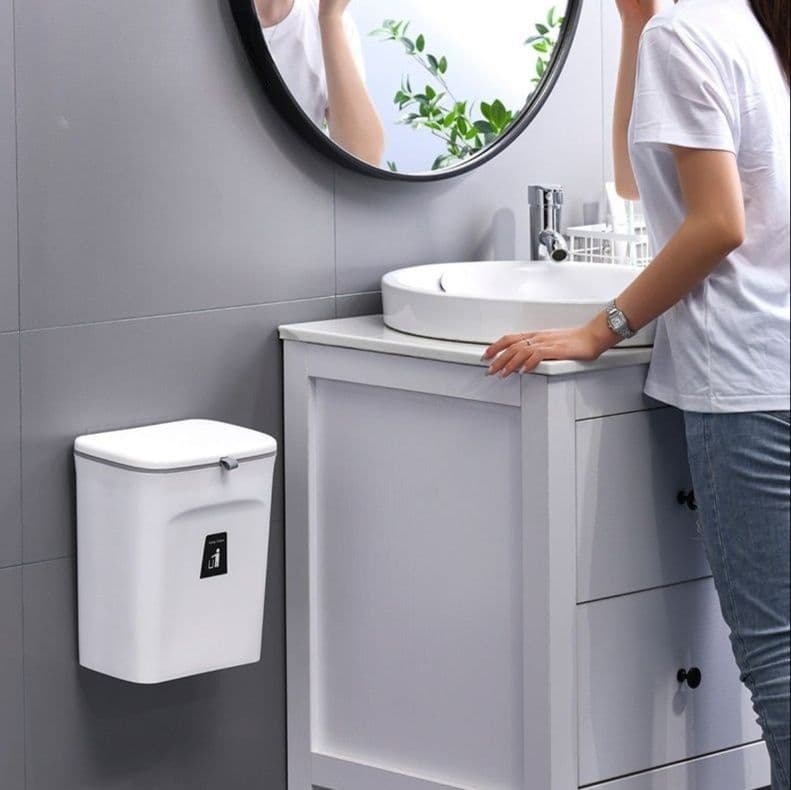 マグネット収納スリム壁掛けゴミ箱