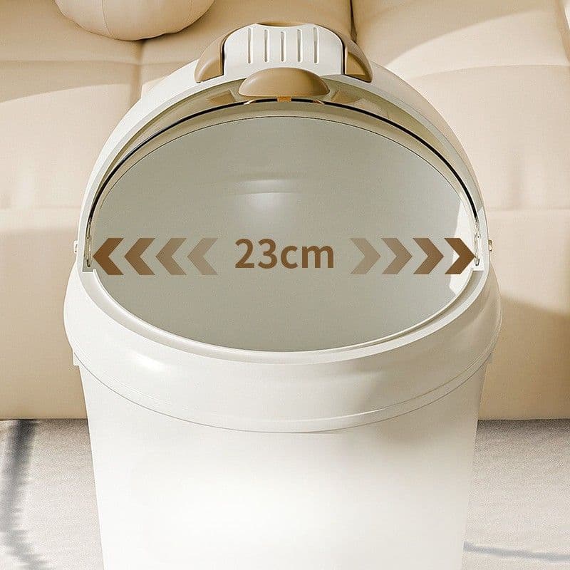 丸型取っ手付き蓋付きキッチンゴミ箱