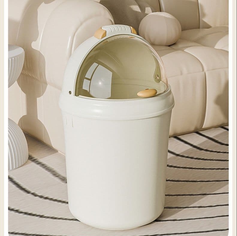 丸型取っ手付き蓋付きキッチンゴミ箱