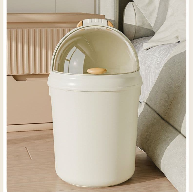 丸型取っ手付き蓋付きキッチンゴミ箱