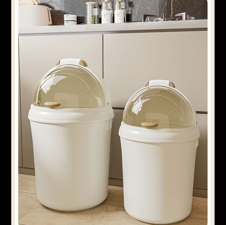 丸型取っ手付き蓋付きキッチンゴミ箱