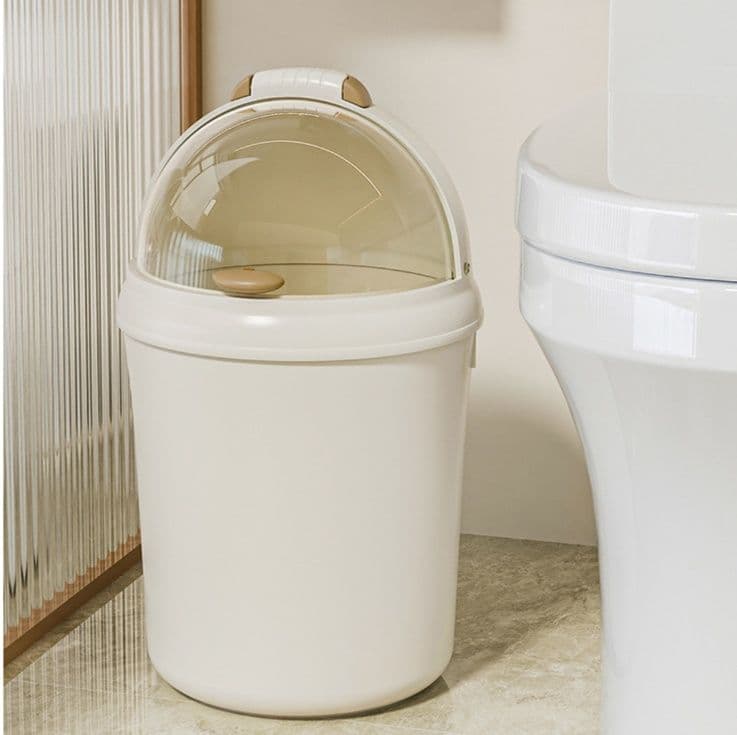 丸型取っ手付き蓋付きキッチンゴミ箱