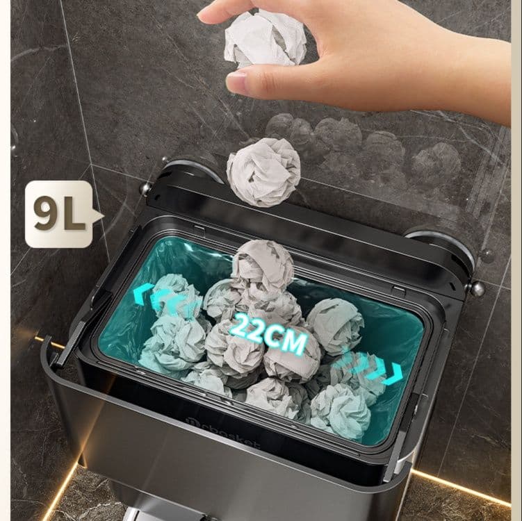 キッチン ゴミ箱 壁掛け式スクエアゴミ箱