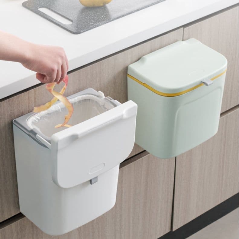 キッチン ゴミ箱 簡単開閉の壁掛けキッチンゴミ箱