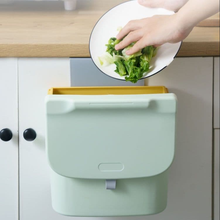 キッチン ゴミ箱 簡単開閉の壁掛けキッチンゴミ箱