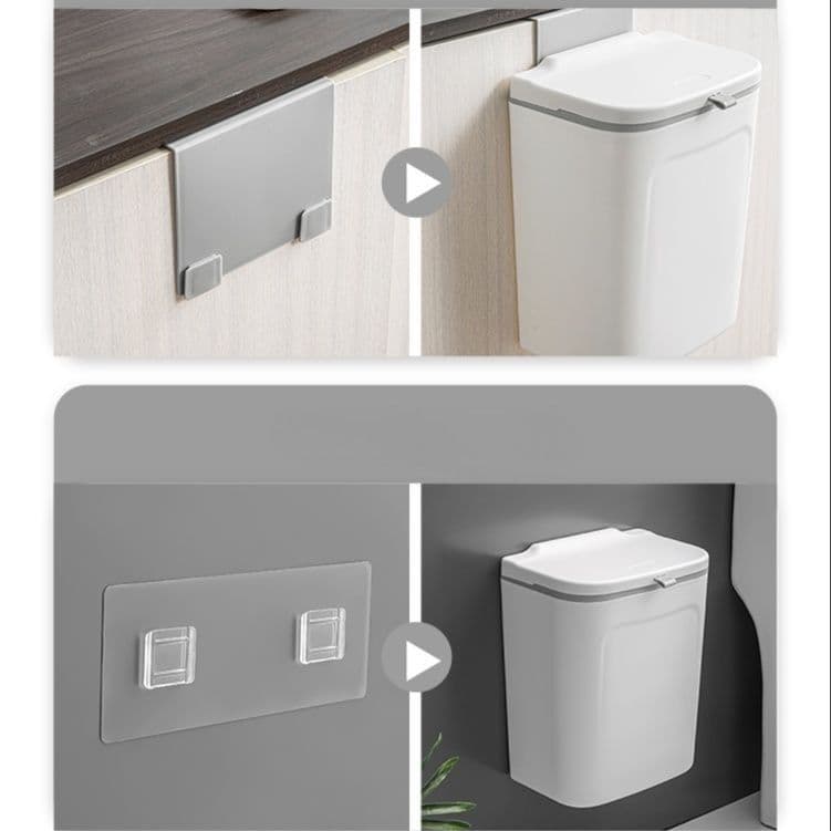 キッチン ゴミ箱 簡単開閉の壁掛けキッチンゴミ箱