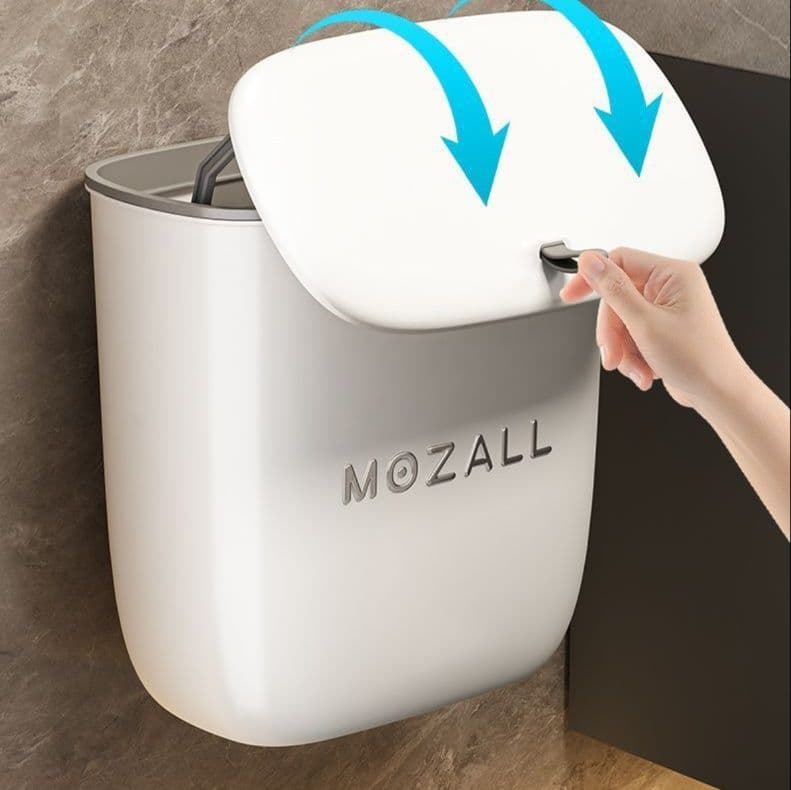 キッチン ゴミ箱 水玉デザイン壁掛けゴミ箱