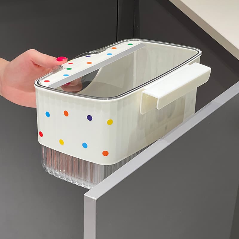 キッチン ゴミ箱 かわいい猫柄キャビネット取付ごみ箱