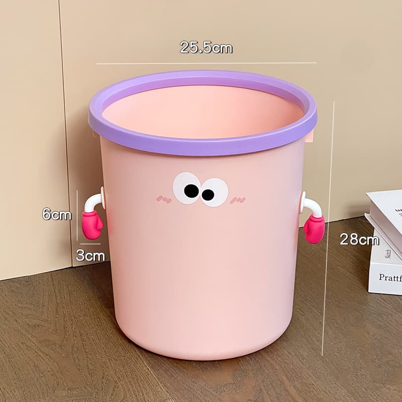 かわいいキャラクター風ごみ箱