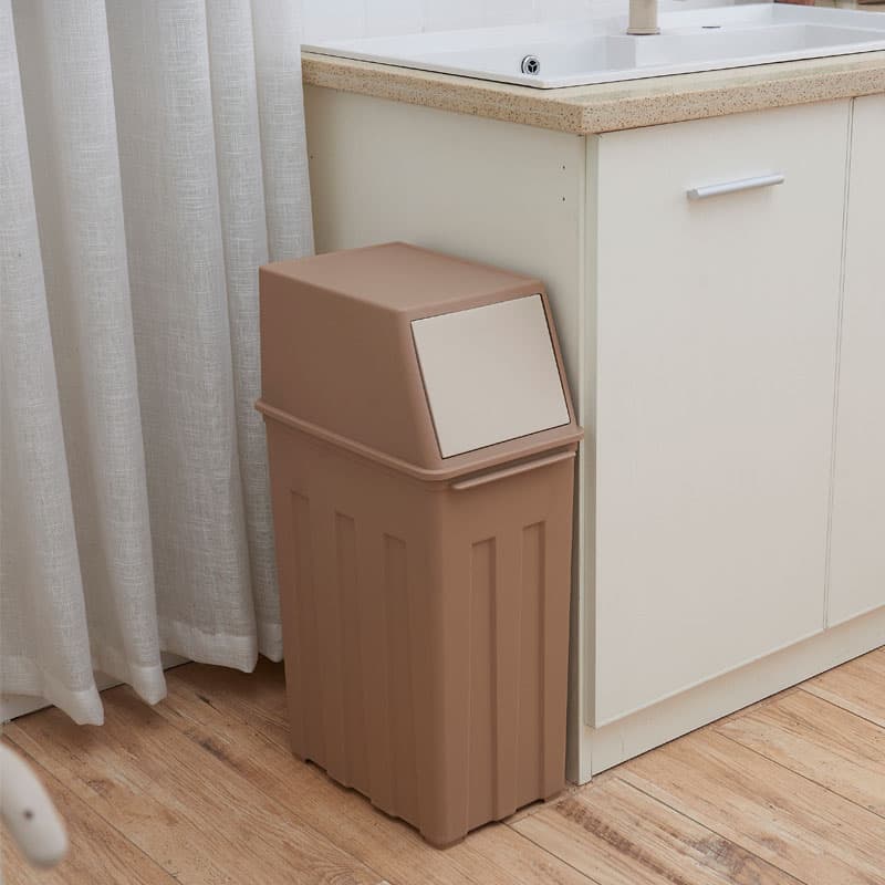 縦型スリム押し蓋式ダストボックス