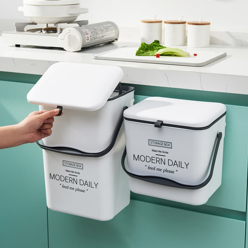キッチン ゴミ箱 扉にも壁にも付けられるおしゃれゴミ箱