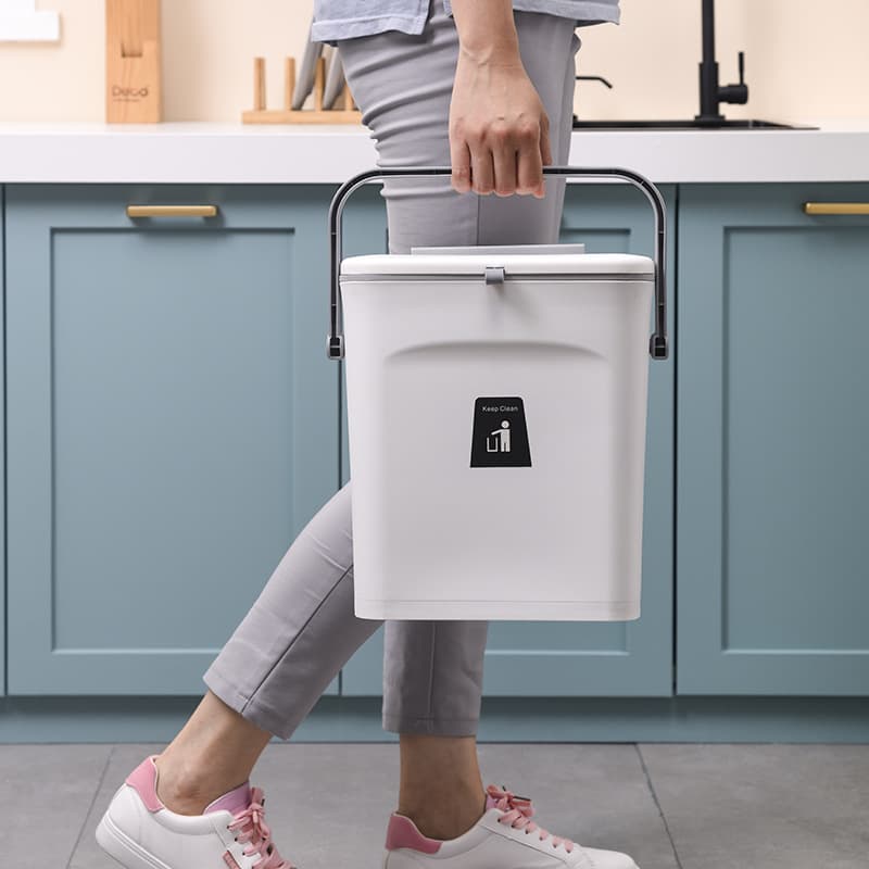 マグネット収納スリム壁掛けゴミ箱