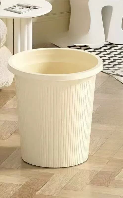 すっきり収納 縦型リブ模様ごみ箱