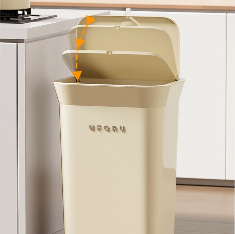 35L大容量 密閉式キッチンダストボックス