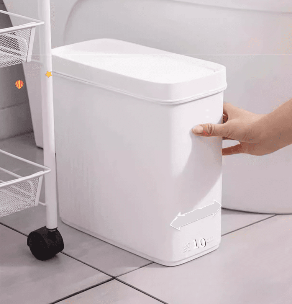 スリム型密閉式シンプルなごみ箱