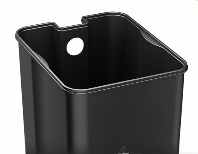 キッチン ゴミ箱 高級感あふれる角型ペダルゴミ箱