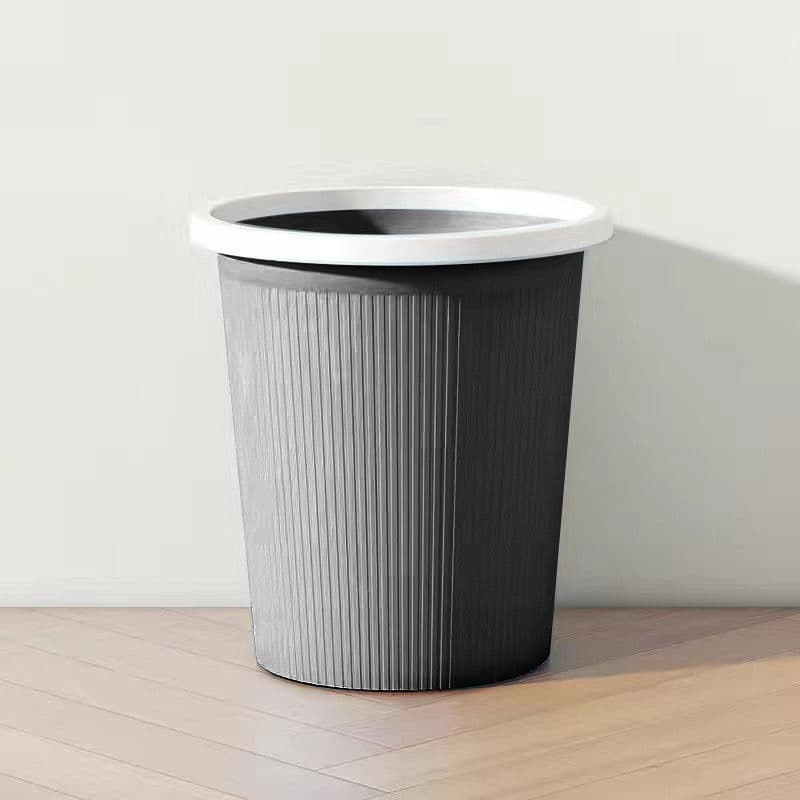 すっきり収納 縦型リブ模様ごみ箱
